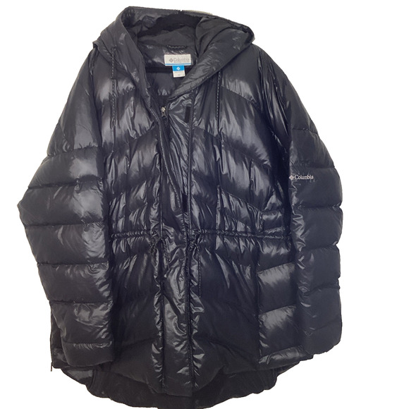 Columbia Icy Heights Down Puffer Jacket Coat Women 3X Gunmetal Black Warm Winter - Picture 4 of 16